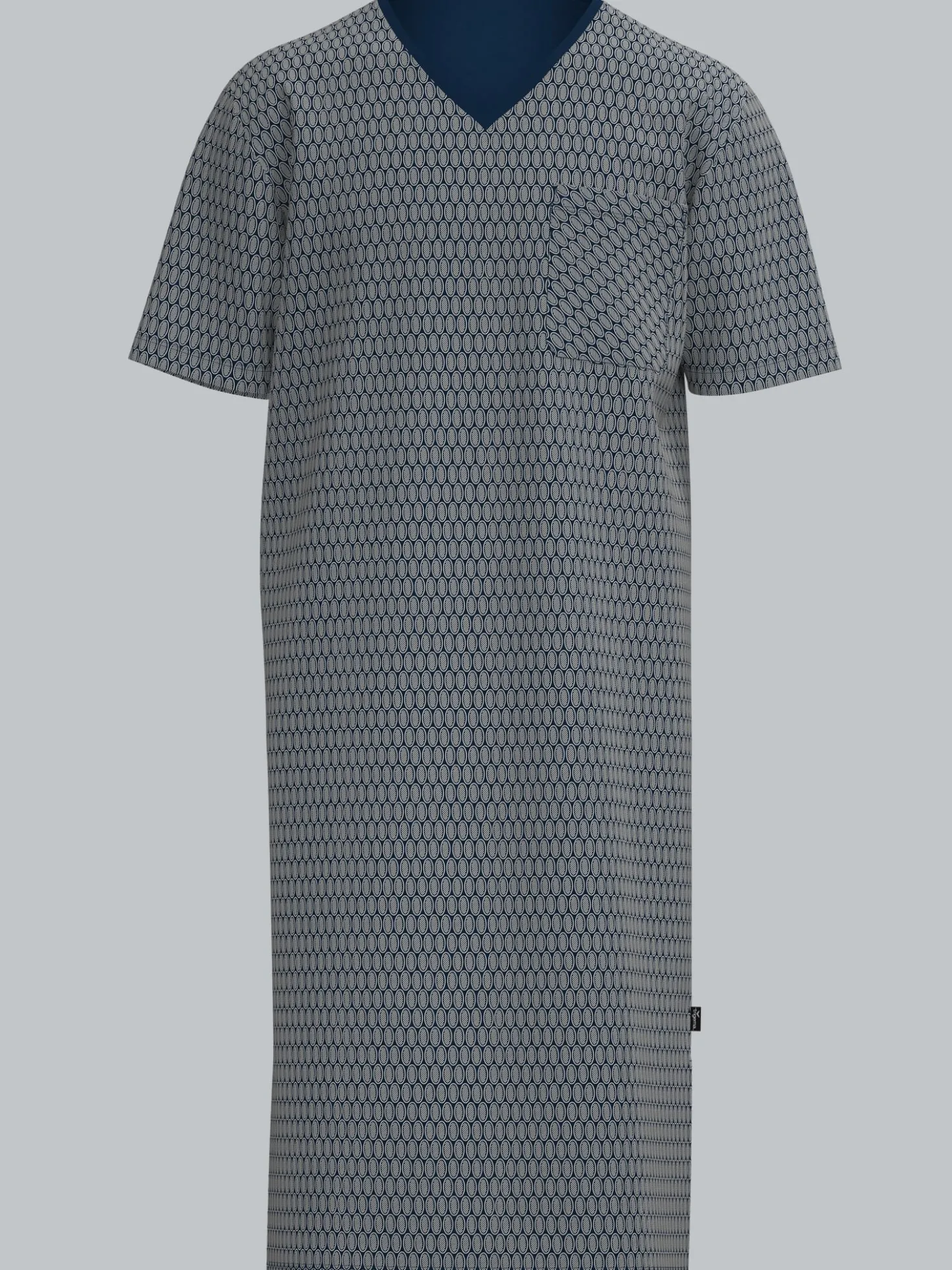 Nachthemd mit modischem Allover-Muster Night-blue