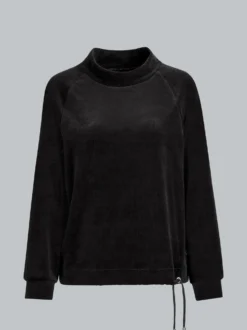 Nicki Pullover mit Kordelzug Schwarz