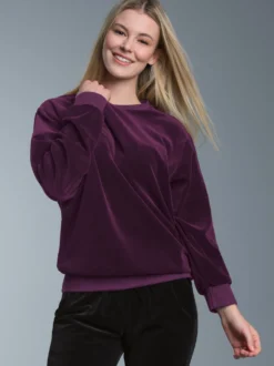 Nicky-Shirt Aubergine