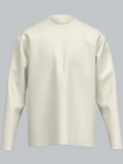 Oversized Langarmshirt Natur
