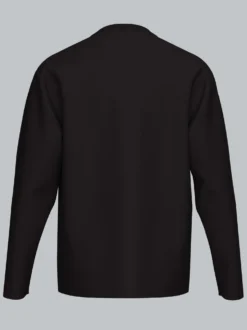 Oversized Langarmshirt Schwarz