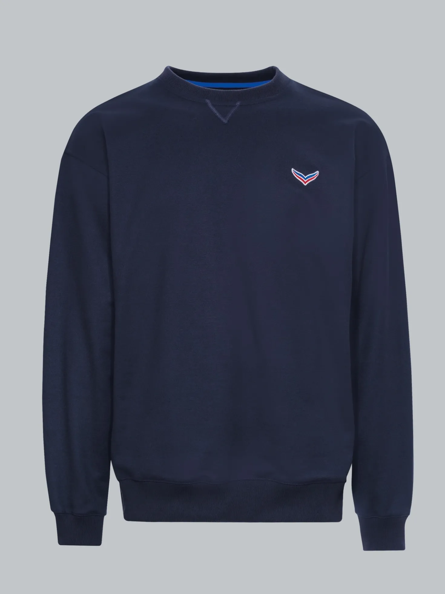 Oversized Sweatshirt mit Logo-Patch Navy