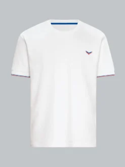 Oversized T-Shirt in Waffeloptik Weiss