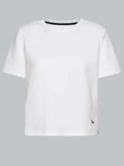 Oversized T-Shirt in Waffeloptik Weiss