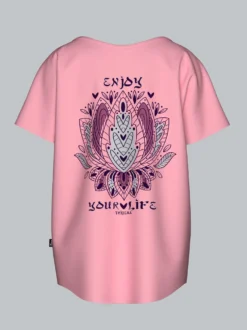 Oversized T-Shirt mit Printmotiven Lilie