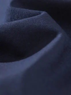 Oversized T-Shirt mit V-Ausschnitt Navy