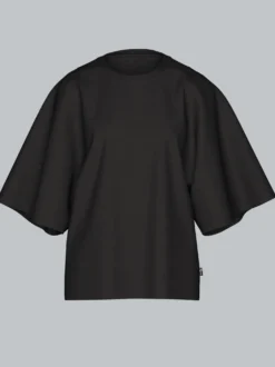 Oversized T-Shirt mit weiten Ärmeln Schwarz