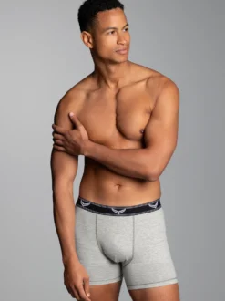 Pants aus Baumwolle/Elastan Grau-melange