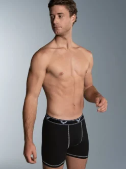 Pants aus Baumwolle/Elastan Schwarz