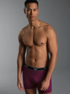 Pants aus Baumwolle/Elastan Sangria