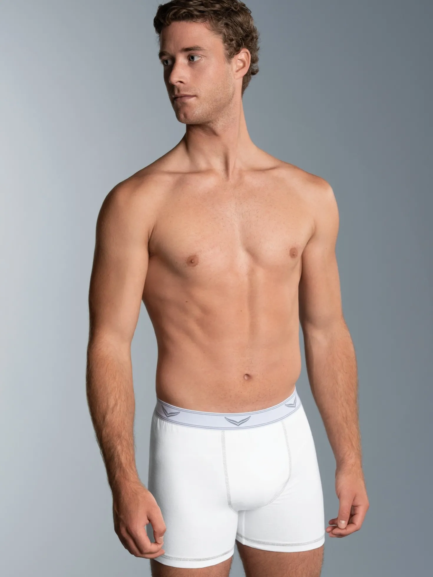 Pants aus Baumwolle/Elastan Weiss