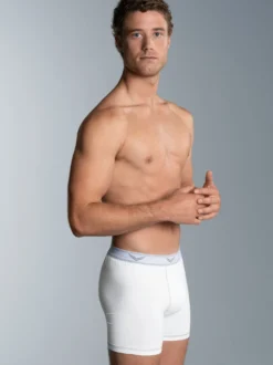 Pants aus Baumwolle/Elastan Weiss