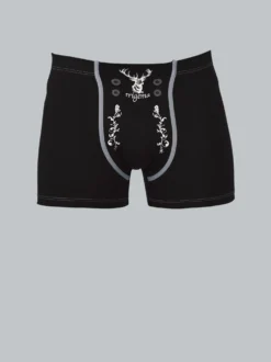 Pants mit Hirsch Schwarz