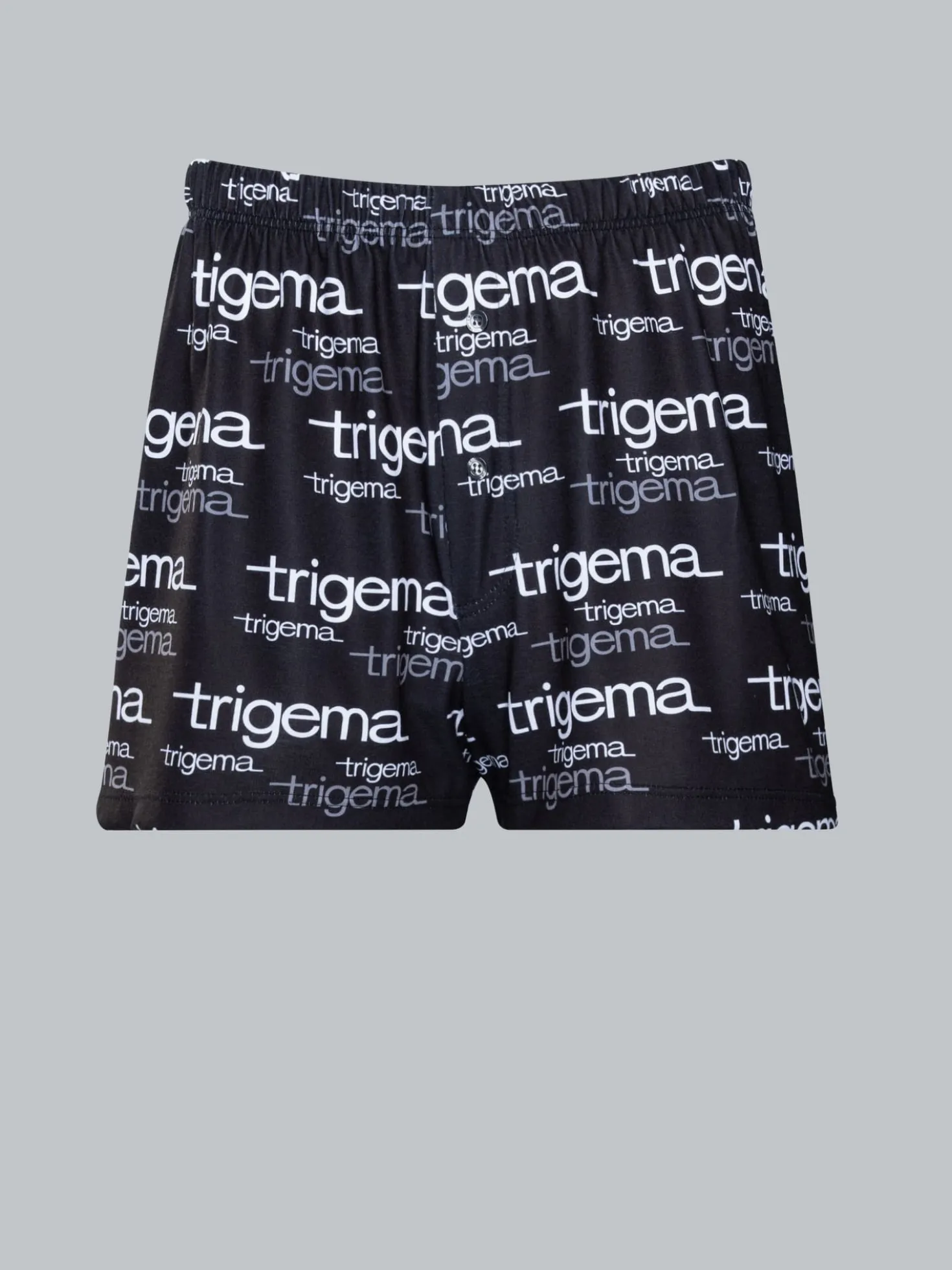 Pants mit modischem Allover-Print Schwarz
