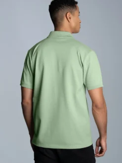 Polohemd mit Brusttasche Green tea
