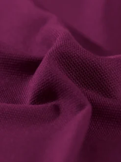 Polohemd mit Brusttasche Sangria