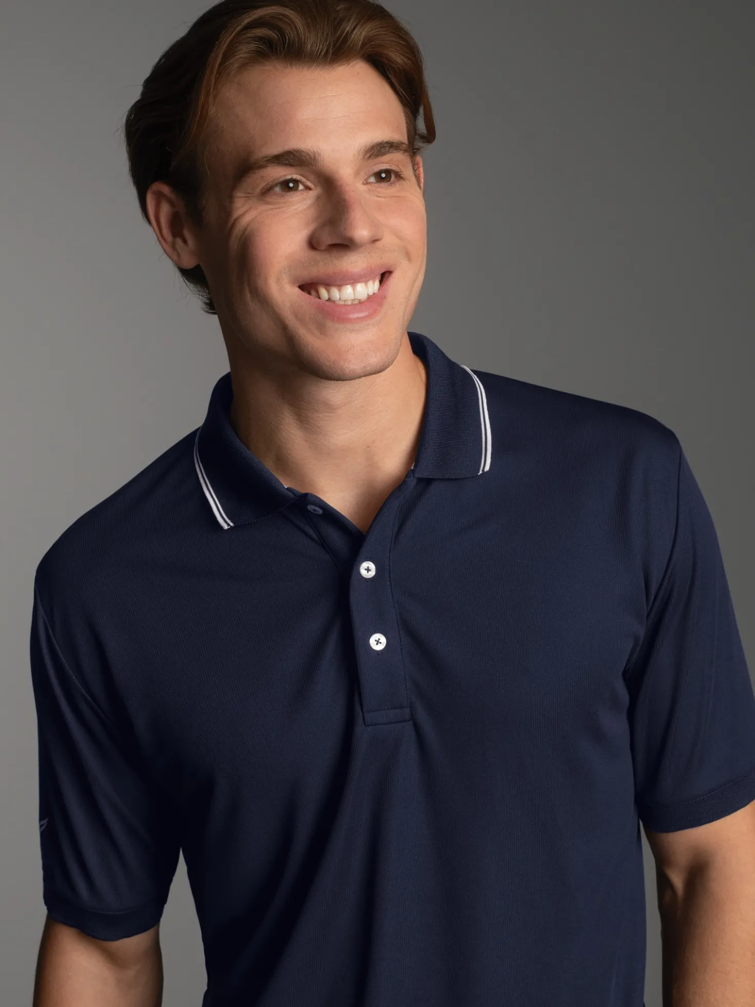 Poloshirt aus atmungsaktivem COOLMAX®-Material Navy