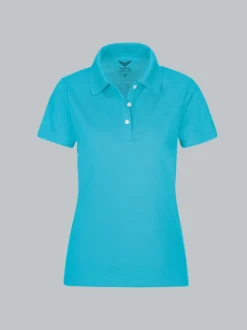 Poloshirt aus Baumwolle Azur