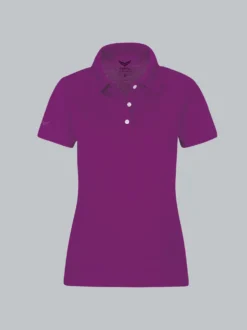 Poloshirt aus Baumwolle Brombeer