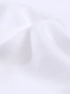 Poloshirt aus Baumwolle mit Kristallsteinen Weiss
