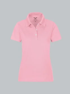 Poloshirt aus Baumwolle Rosé