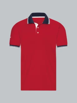 Poloshirt aus Coolmax Material Kirsch