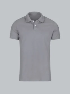 Poloshirt aus elast. Piqué Cool-grey