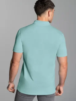 Poloshirt aus elast. Piqué Gletscher