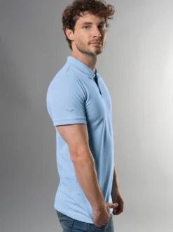 Poloshirt aus elast. Piqué Horizont