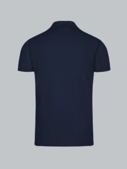 Poloshirt aus elast. Piqué Navy