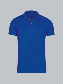 Poloshirt aus elast. Piqué Royal