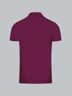 Poloshirt aus elast. Piqué Sangria