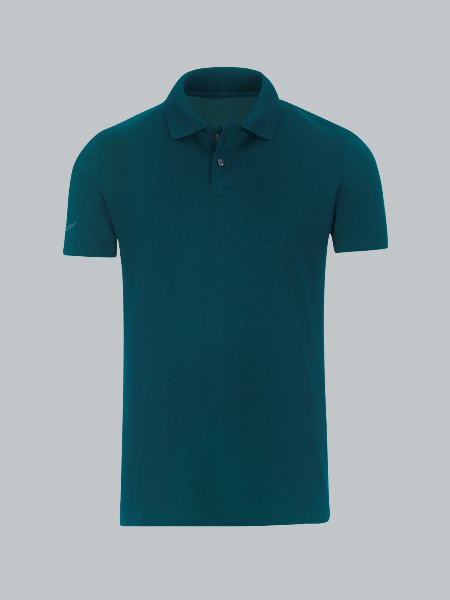 Poloshirt aus elast. Piqué Saphir