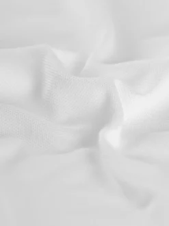 Poloshirt aus Polyester mit Knopfleiste Weiss