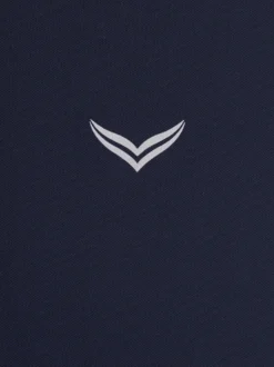 Poloshirt aus Polyester mit Knopfleiste Navy