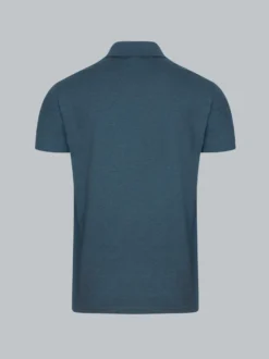Poloshirt aus Single-Jersey Jeans-melange