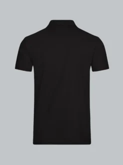 Poloshirt aus Single-Jersey Schwarz
