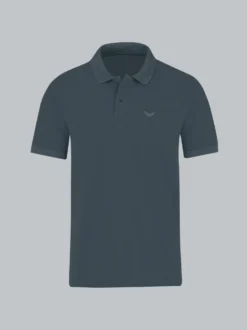 Polo-Shirt 100% Biobaumwolle Anthrazit