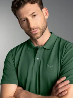 Polo-Shirt 100% Biobaumwolle Efeu