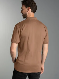 Polo-Shirt 100% Biobaumwolle Haselnuss