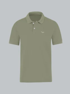 Polo-Shirt 100% Biobaumwolle Salbei