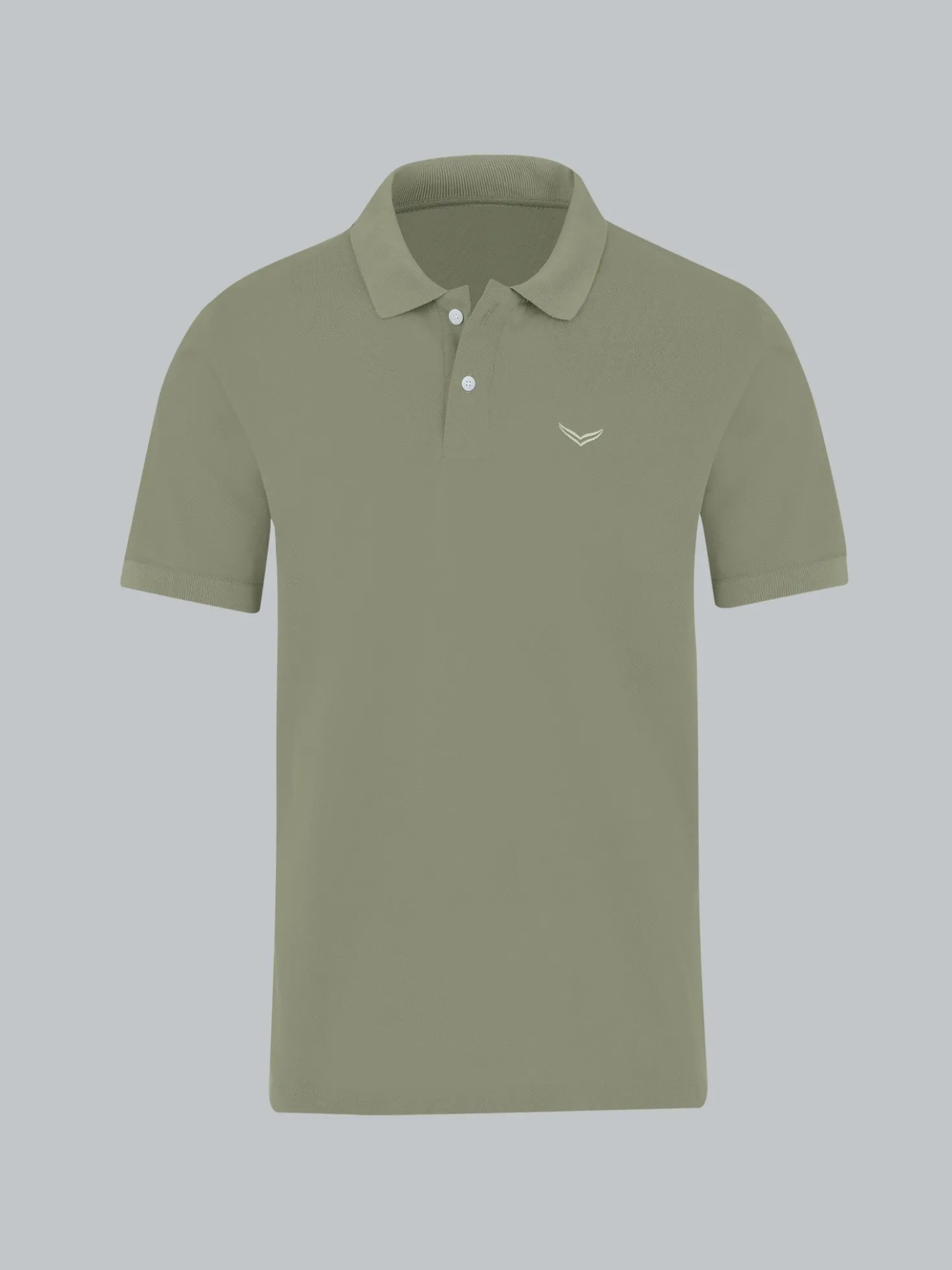 Polo-Shirt 100% Biobaumwolle Salbei