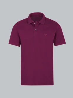 Polo-Shirt 100% Biobaumwolle Sangria