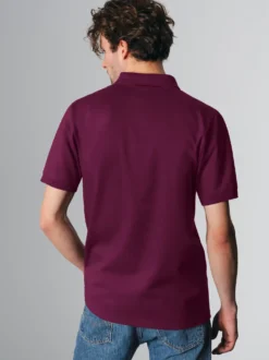 Polo-Shirt 100% Biobaumwolle Sangria