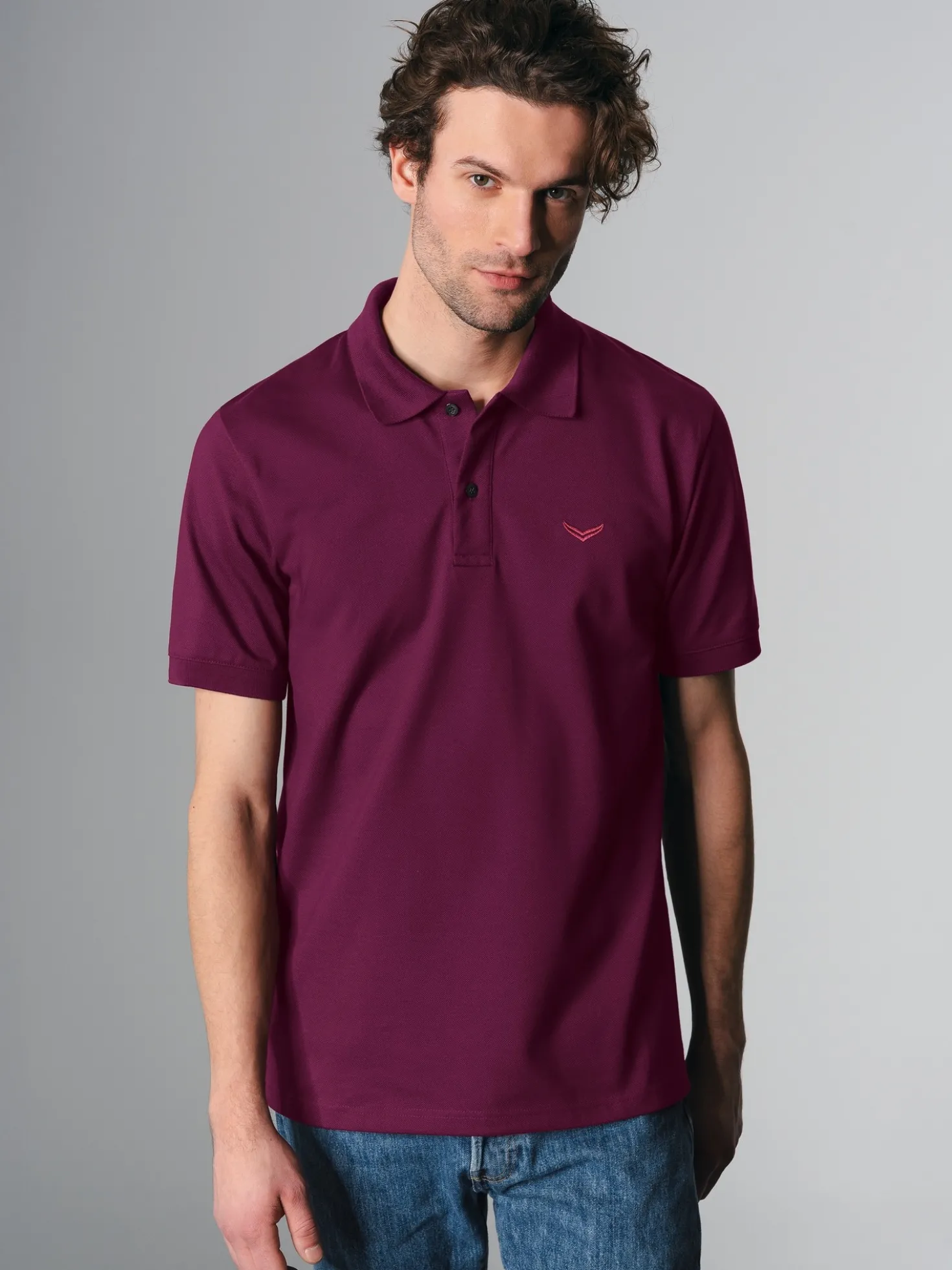 Polo-Shirt 100% Biobaumwolle Sangria