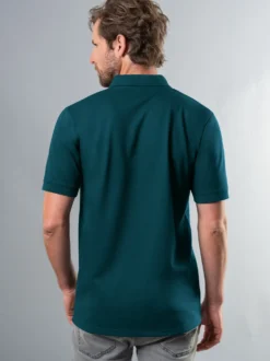 Polo-Shirt 100% Biobaumwolle Saphir