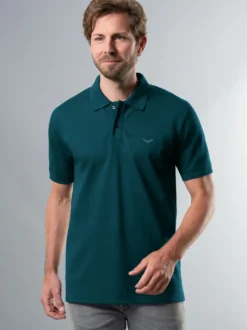 Polo-Shirt 100% Biobaumwolle Saphir