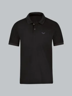 Polo-Shirt 100% Biobaumwolle Schwarz
