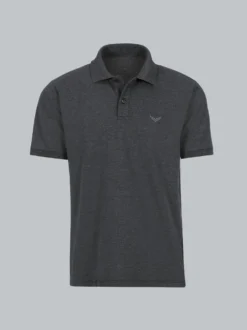 Poloshirt DELUXE Piqué Anthrazit-melange