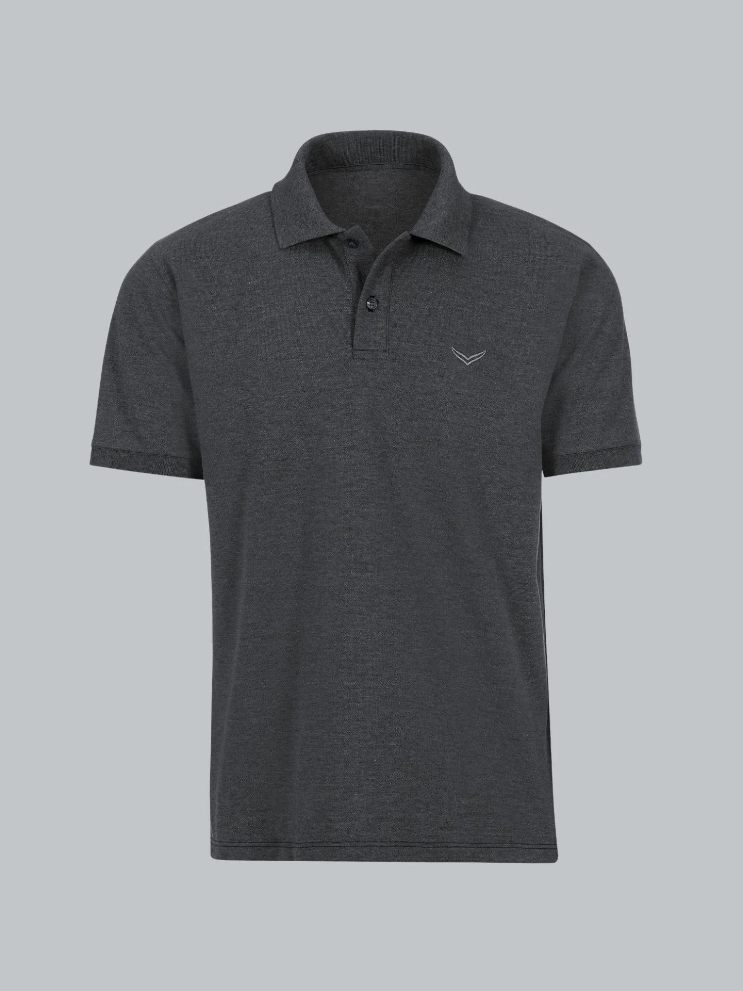 Poloshirt DELUXE Piqué Anthrazit-melange